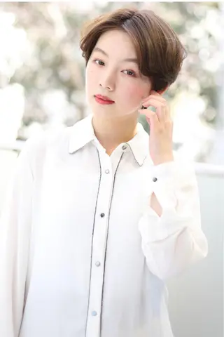 ショート カラー 黒崎 勝巳のヘアスタイル