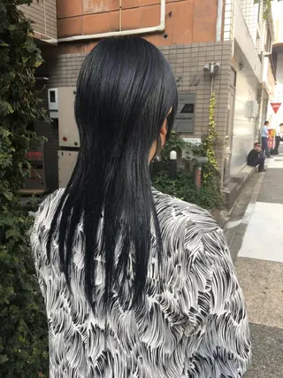 ミディアム カラー ハイトーン/レイヤー /ウルフ⭐️永田⭐️のヘアスタイル