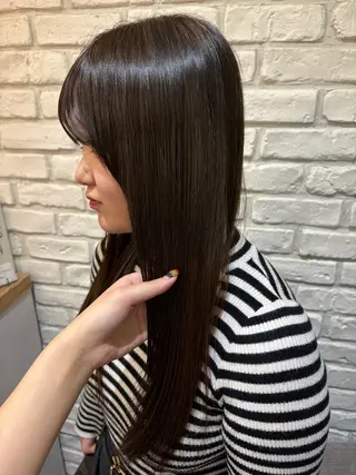 ロング カラー り このヘアスタイル