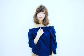 ミディアム 透明感カラー/ブリー チ✨駒場　笙のヘアスタイル