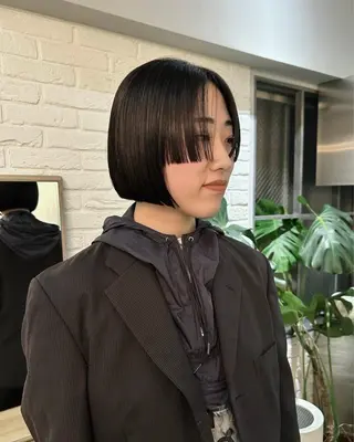 ショート カラー ダブル透明感カラー/ ロングカット/Rioのヘアスタイル