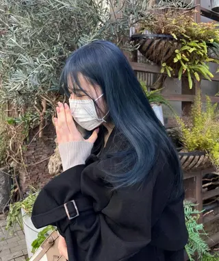 ロング 似合わせレイヤー ＆縮毛矯正のヘアスタイル