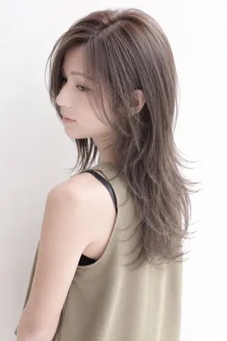 セミロング 韓国/美髪 縮毛矯正 /tomoki🍀のヘアスタイル