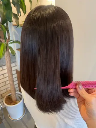 ミディアム 下元 舞香のヘアスタイル
