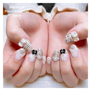 ミディアム ネイル 🐾enen style 🐾のネイルデザイン