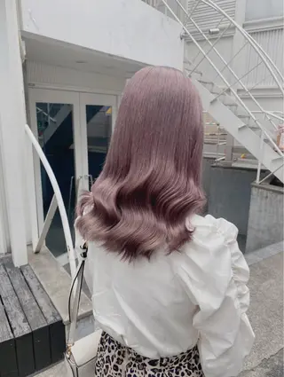 セミロング カラー ヘアアレンジ ハイトーン特化💍 NØRN💍韓国のヘアスタイル