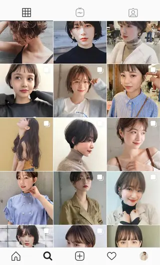 ショート 梅田 千亜希のヘアスタイル