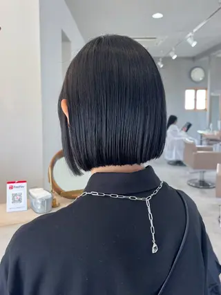 ミディアム カラー 真弓 理沙/艶カラーのヘアスタイル