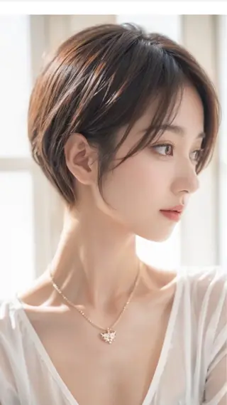 ショート 髪質改善カラー /髪質改善ストレートのヘアスタイル