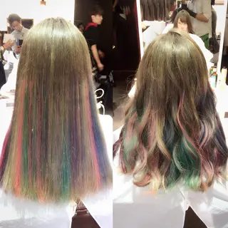 ミディアム セミロング ロング カラー メンズ特化美容師 カラー専門ぺーターのヘアスタイル