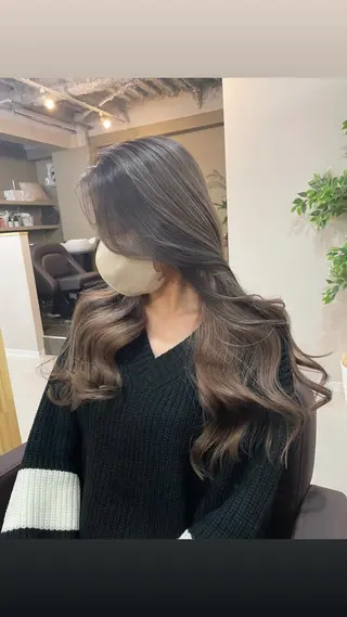 ロング 田村拓巳 韓国風、髪質改善のヘアスタイル