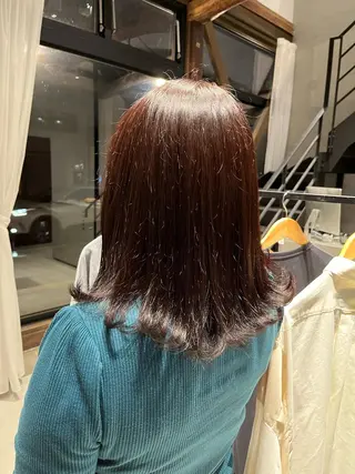 セミロング カラー 林 美優のヘアスタイル