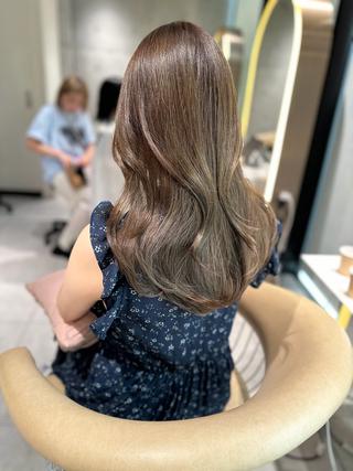 セミロング カラー 《髪質改善✖️オリー ブ🧸》小嶋拓也のヘアスタイル