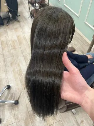 ロング カラー パーマ ショート、ボブ 縮毛髪質改善ヨウスケのヘアスタイル
