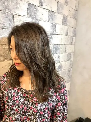 セミロング カラー 綺麗な髪質にしたい方 限定🌈清水 祥のヘアスタイル
