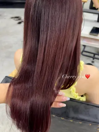 ロング カラー 縮毛矯正×透明感 カラー hinataのヘアスタイル