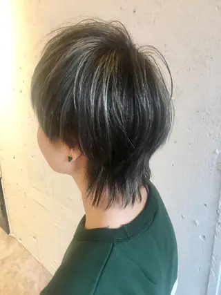 ショート シノザキ/薬院/ボブ /メンズパーマのヘアスタイル