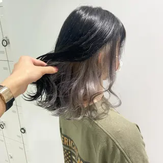 セミロング カラー 横浜駅メンズパーマ師 🌀岩﨑弘成🌀のヘアスタイル