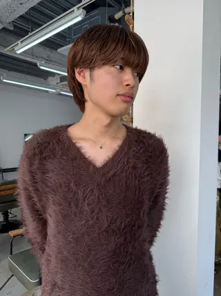 ショート カラー メンズ mai/大阪心斎橋 メンズ/ハイトーンのヘアスタイル