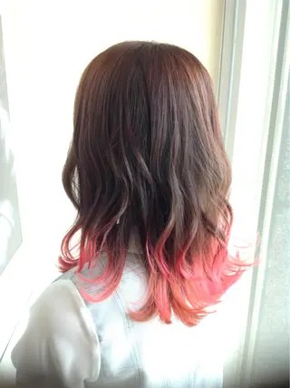 ミディアム カラー 髪質改善縮毛矯正 美容師✂️山崎竜二のヘアスタイル