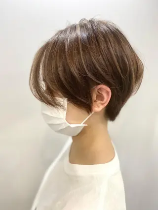 ショート カラー レイヤーカット 赤み消し　店長/大和のヘアスタイル