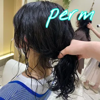 ミディアム パーマ パーマ/髪質改善 【榎本千夏】のヘアスタイル