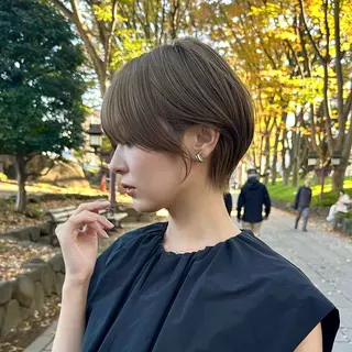ショート 縮毛矯正/レイヤー taiga🧡のヘアスタイル