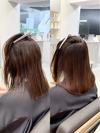 ミディアム パーマ 生艶髪&レイヤー🔔 渋谷お薦めNo.1✨のヘアスタイル
