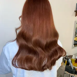ロング 新宿♥ハッシュカット 暖色カラー♥Unaのヘアスタイル