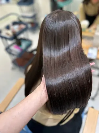ロング 髪質改善🩵縮毛矯正 代々木/木下のヘアスタイル