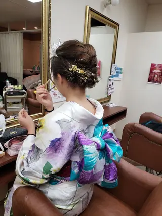 ヘアアレンジ 金町美容室 お洒落roomルシアのヘアスタイル