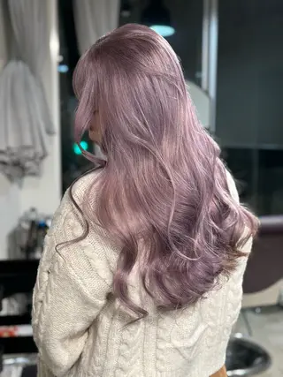 ロング カラー 💜ハイトーン💛 マジカルかいちゃんのヘアスタイル