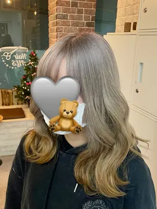ミディアム カラー 👽KINA👽 派手髪🦖💖✨のヘアスタイル