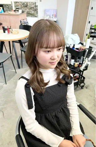 セミロング 中村 魁登のヘアスタイル