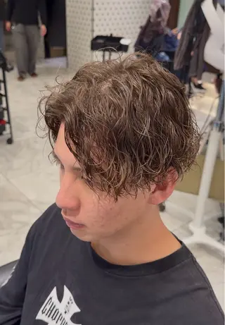 ショート パーマ メンズ 🎸men's シャドウパーマ綱島のヘアスタイル