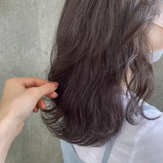 セミロング カラー もりたみかこ 美容師お休み中のヘアスタイル