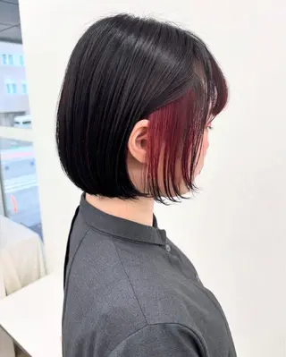 ショート 工藤 璃乃 /ぱつっとボブのヘアスタイル