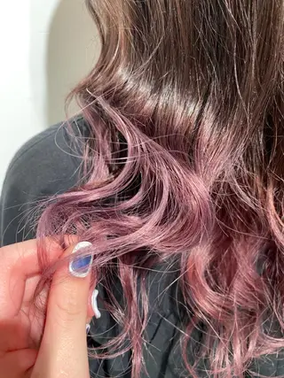 ロング カラー やまもと さえのヘアスタイル