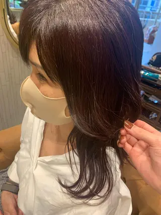 セミロング カラー Aya/四条烏丸/ 酸性ストレートのヘアスタイル