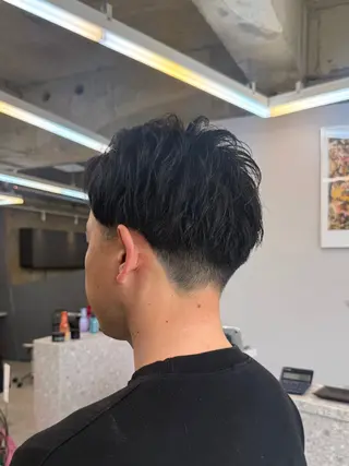 メンズ anju.カット 透明感カラー/パーマのヘアスタイル