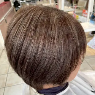 ショート カラー 縮毛矯正/ワンカラー モデル募集🫧田村のヘアスタイル