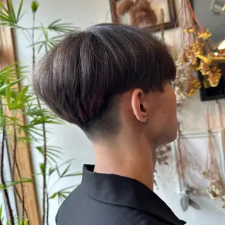 ショート カラー 💜推しインナー カラー/菊池柊真💜のヘアスタイル