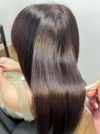 セミロング カラー 縮毛矯正練習 モデル募集✨️NOAのヘアスタイル