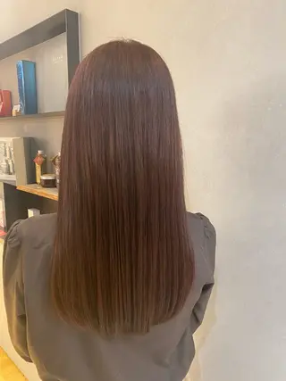 ロング カラー やまもとゆうり 艶カラー🫧のヘアスタイル