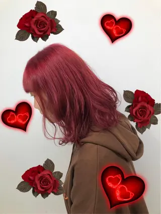 ミディアム カラー 上品＆韓国風 🥀海心🥀のヘアスタイル