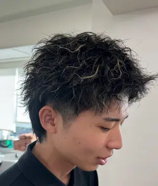 パーマ 横浜メンズパーマ/ シャドウ/ショウゴのヘアスタイル