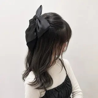 セミロング ヘアアレンジ ヘアセット・アレンジ 🌷Kasumi🌷のヘアスタイル