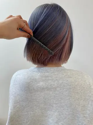 ショート カラー ブリーチ✨/似合わせ カラー🎀/Yuzuのヘアスタイル