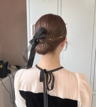 ヘアアレンジ 🎀韓国レイヤー/ 🫧透明感カラーのヘアスタイル