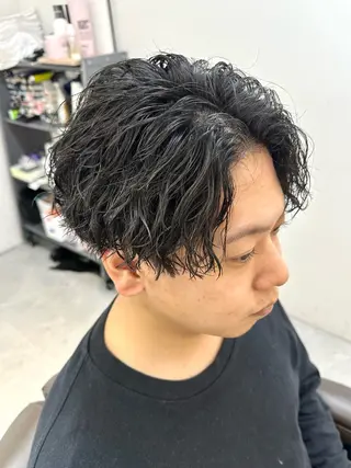 ショート パーマ メンズ 渋谷/メンズ専門 美容師🍚ふみやのヘアスタイル